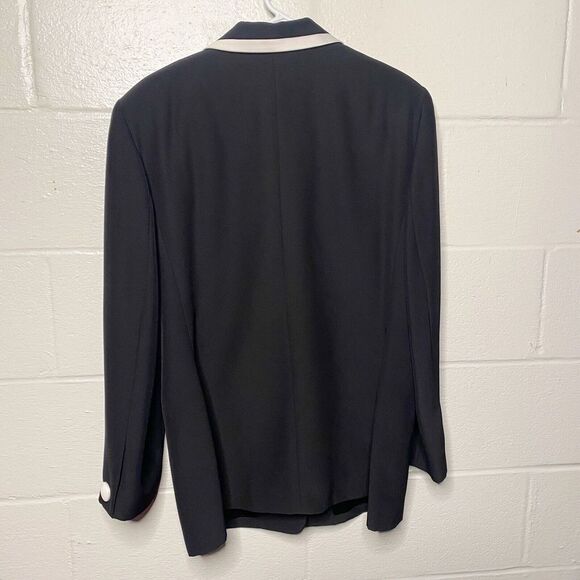 Vintage Givoldi Cout New York Women's Blazer Jacket Black  SZ 16 Made In USA - Picture 3 of 10